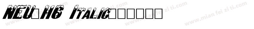 NEU-H6 Italic字体转换